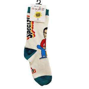 Women Boy Sock Crew OOOH YEAH Mr Rogers Neighborhood You Are Special Sweater NWT